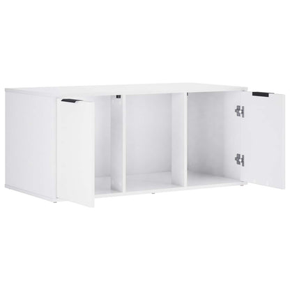 vidaXL Cat Crate Furniture White 100 x 49 x 45 cm Engineered Wood 5