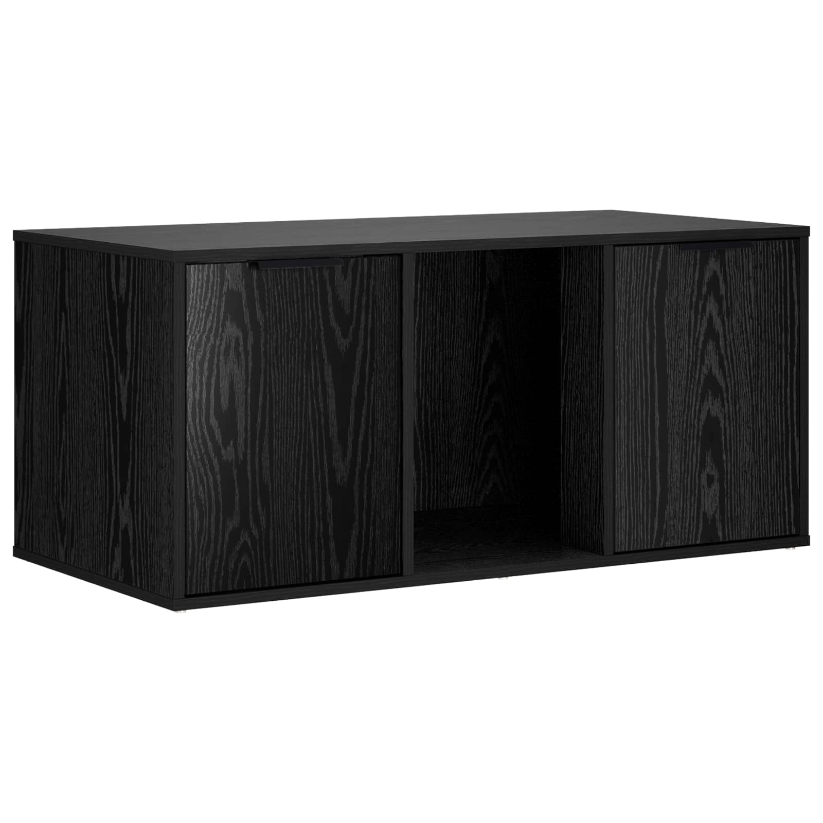 vidaXL Cat Crate Furniture Black Oak 100 x 49 x 45 cm Engineered Wood 2
