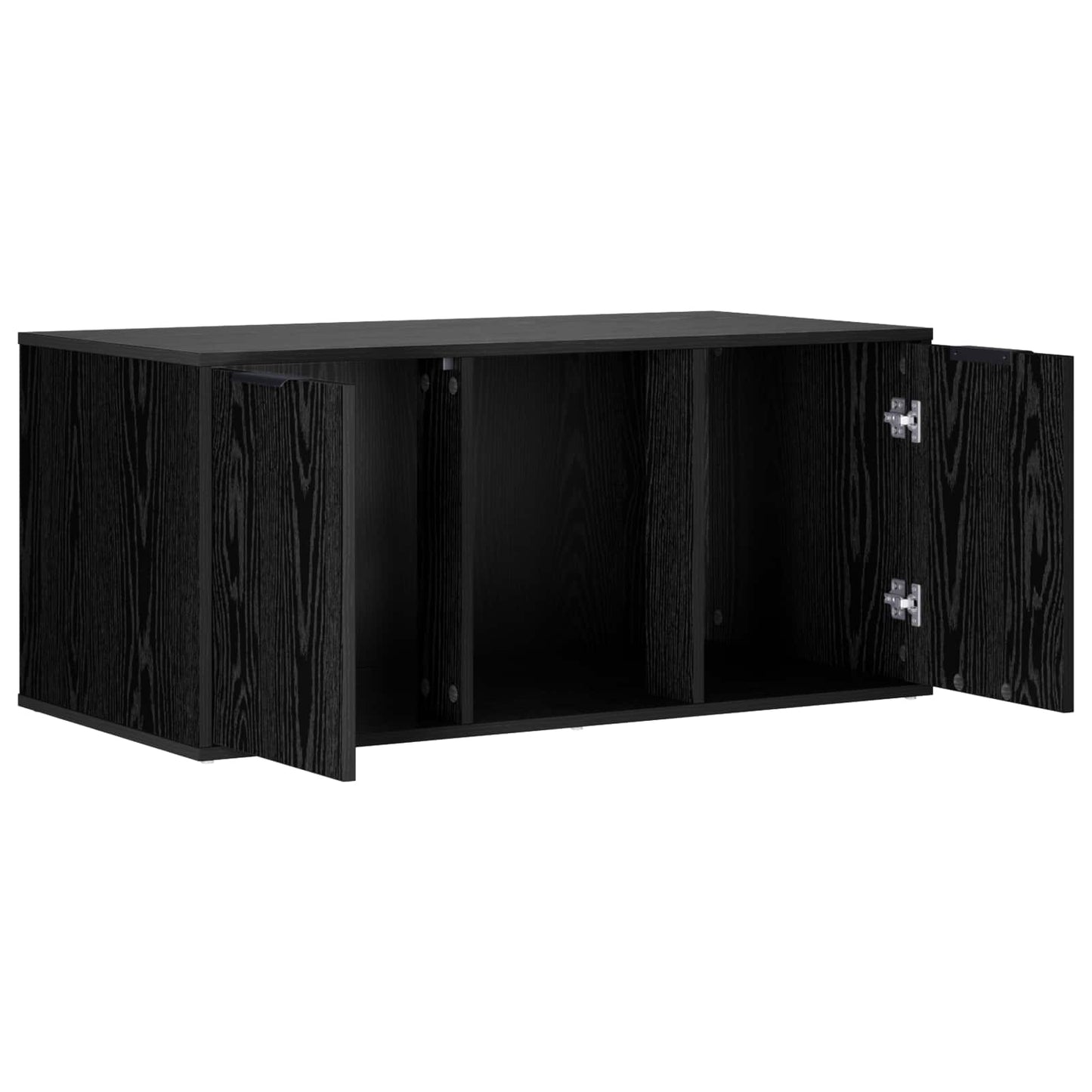 vidaXL Cat Crate Furniture Black Oak 100 x 49 x 45 cm Engineered Wood 5