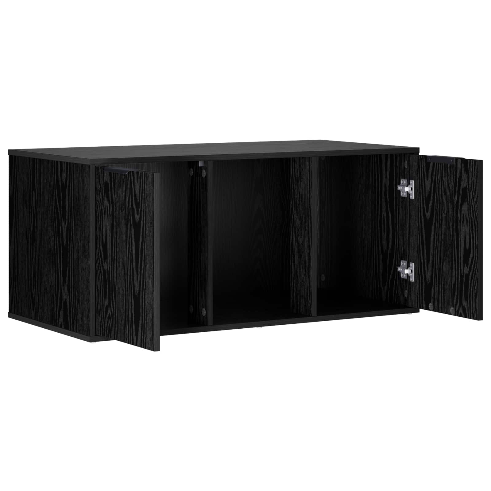 vidaXL Cat Crate Furniture Black Oak 100 x 49 x 45 cm Engineered Wood 5