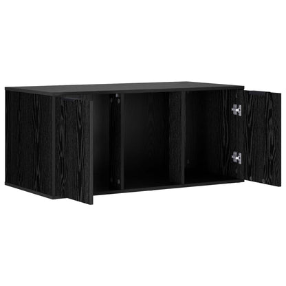 vidaXL Cat Crate Furniture Black Oak 100 x 49 x 45 cm Engineered Wood 5