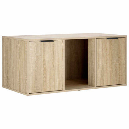 vidaXL Cat Crate Furniture Sonoma Oak 100 x 49 x 45 cm Engineered Wood 2