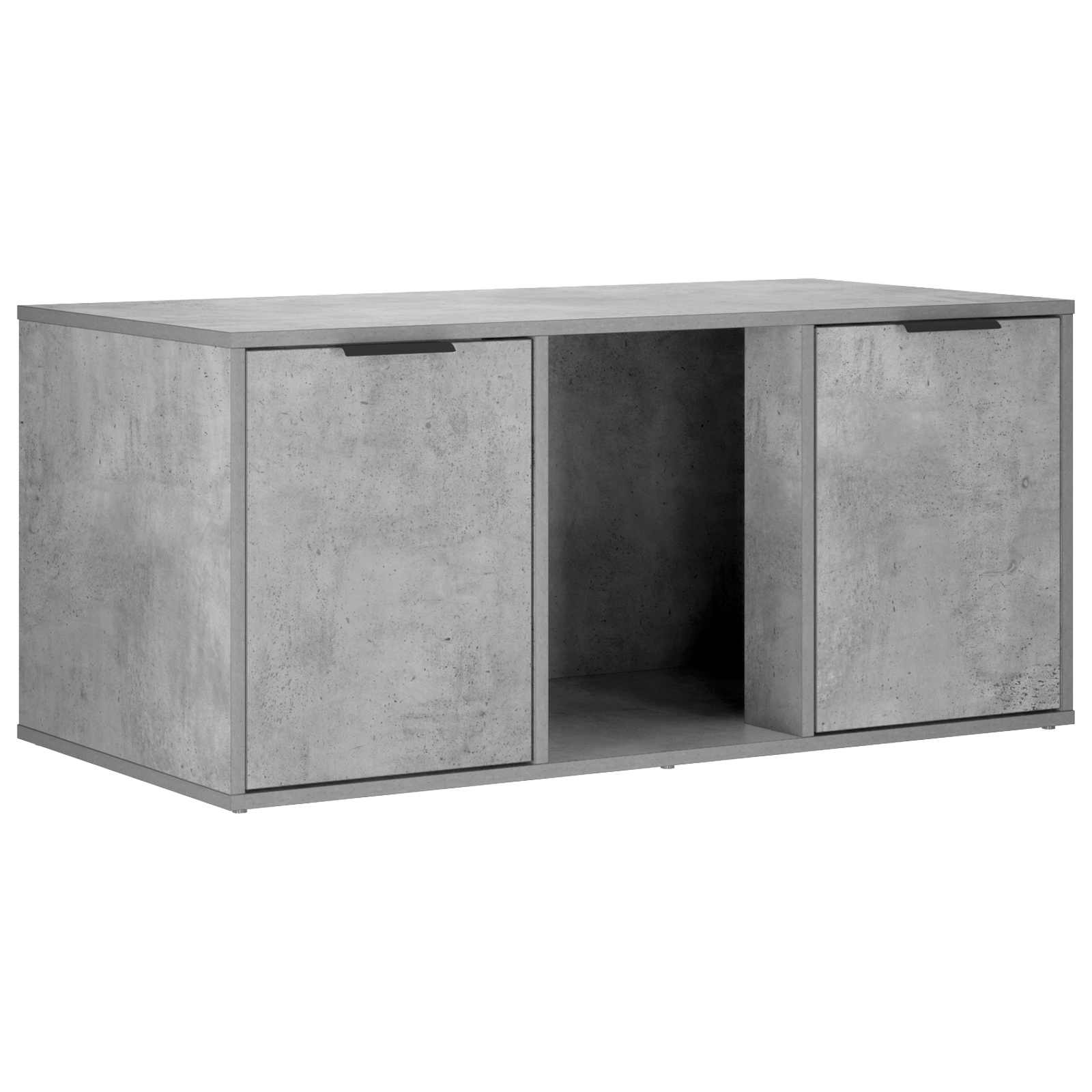 vidaXL Cat Crate Furniture Concrete Grey 100 x 49 x 45 cm 2