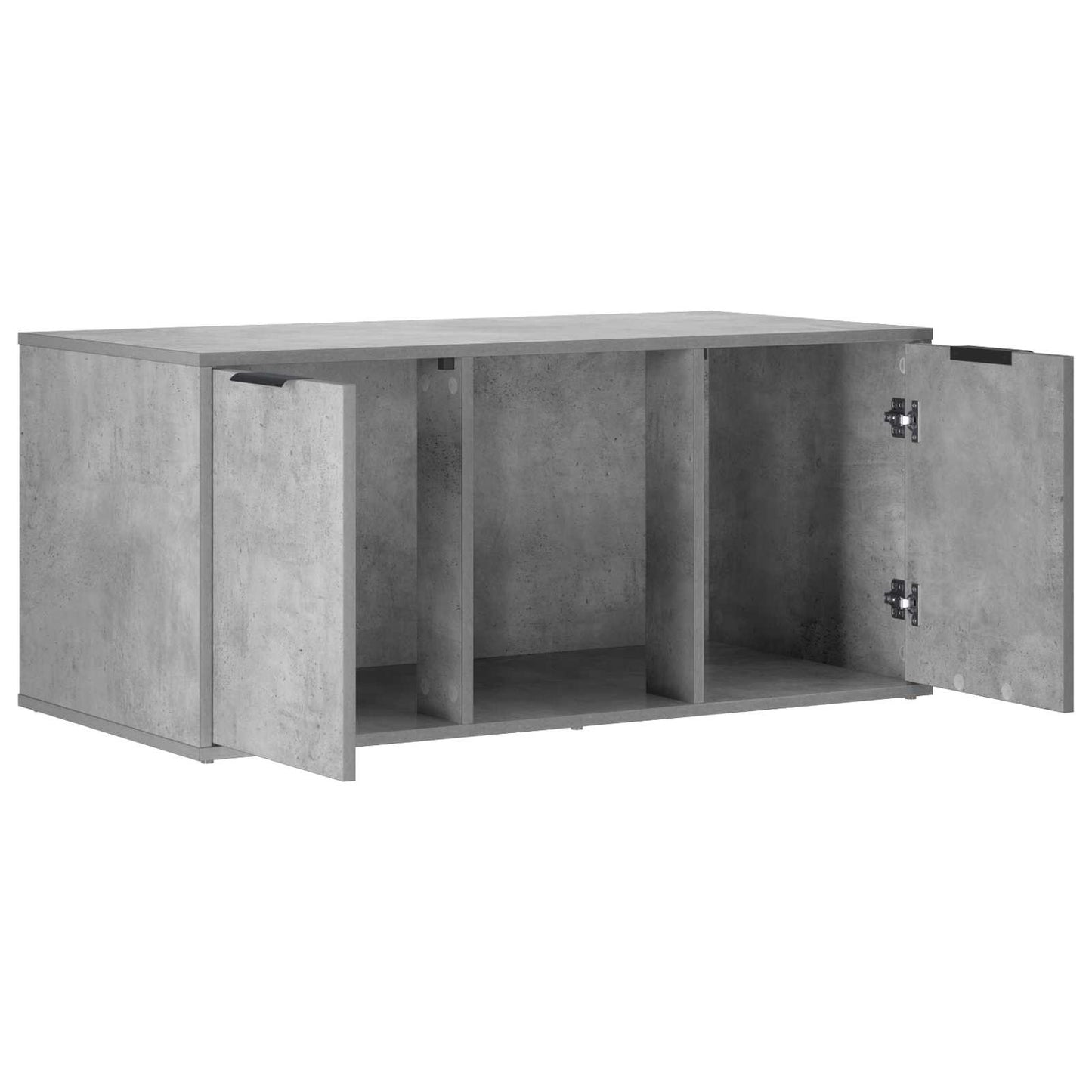 vidaXL Cat Crate Furniture Concrete Grey 100 x 49 x 45 cm 5
