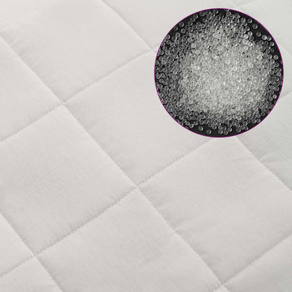 vidaXL Weighted Blanket White 138 x 200 cm 10 kg 100% Cotton 205T 6