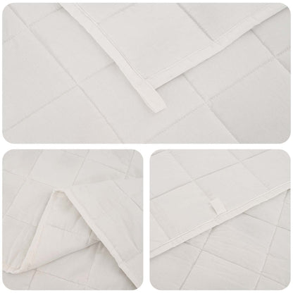 Weighted Blanket 100% Cotton 205T White 13 kg 200 cm