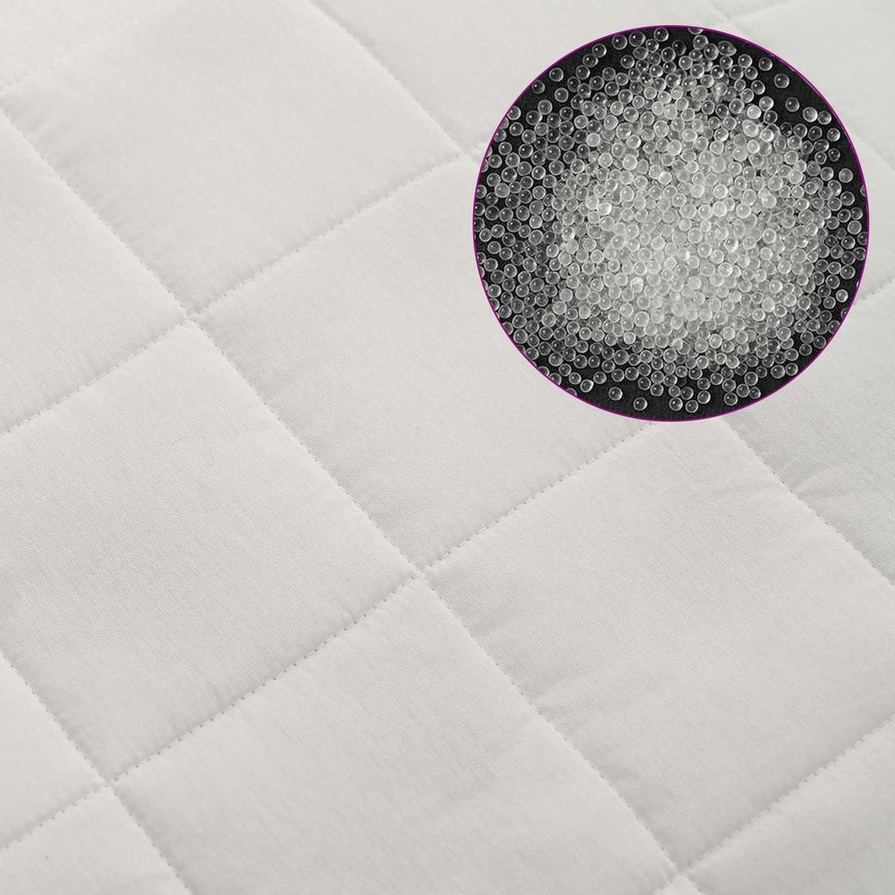 Weighted Blanket 100% Cotton 205T White 13 kg 200 cm