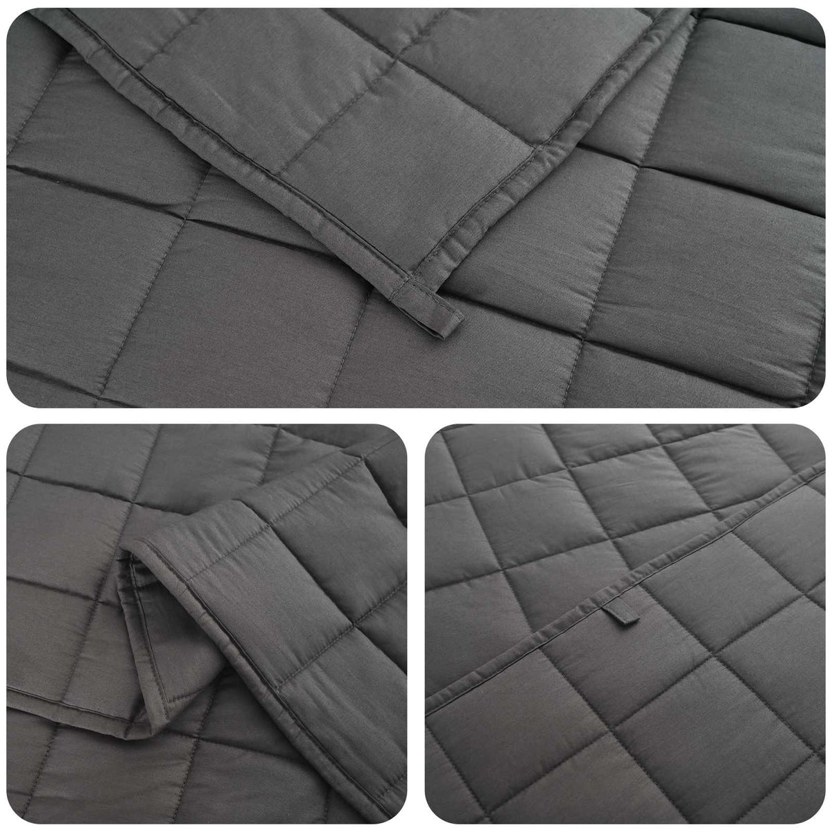 vidaXL Weighted Blanket Anthracite 138 x 200 cm 6 kg 100% Cotton 205T 5