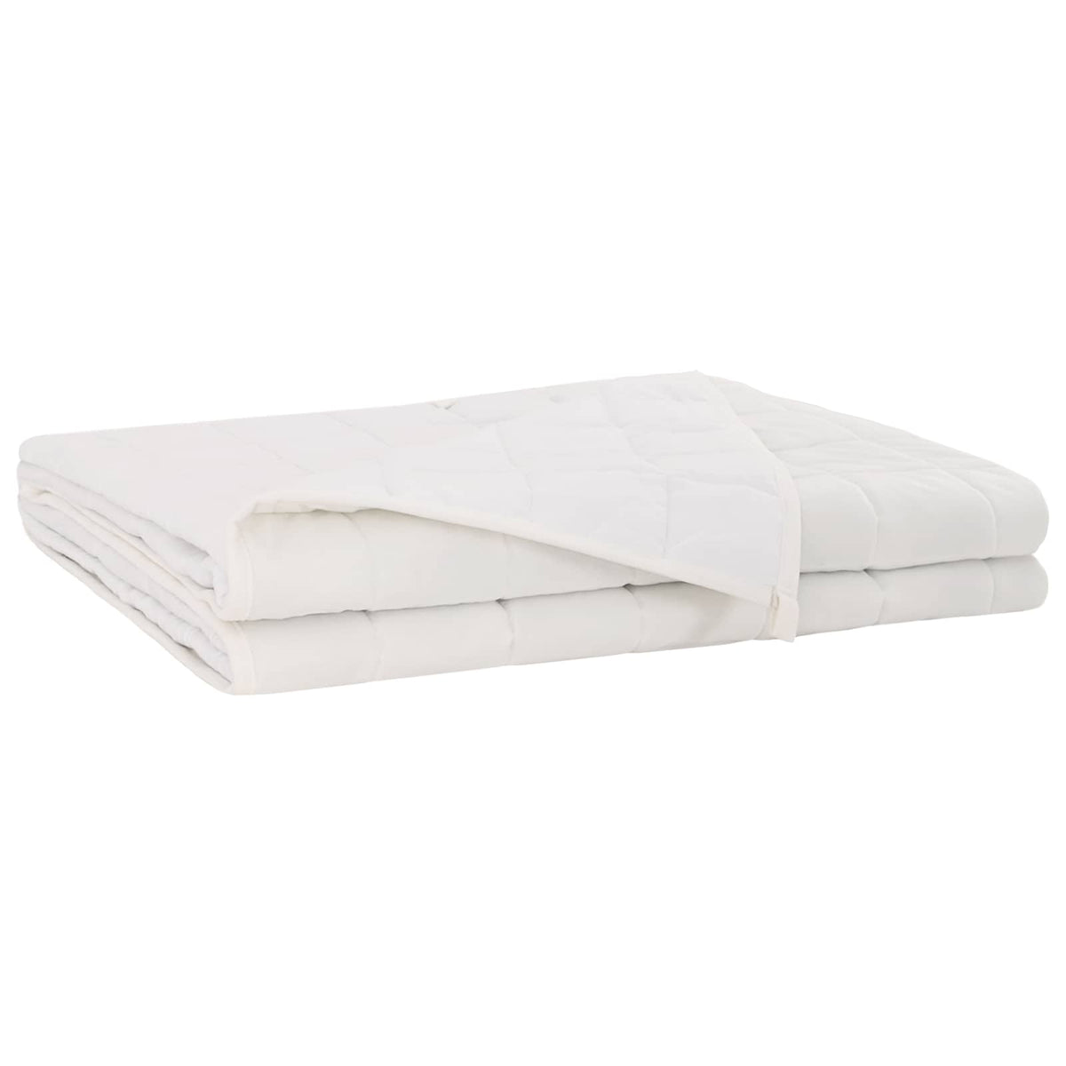 vidaXL Weighted Blanket White 200 x 200 cm 9 kg 100% Cotton 205T 2