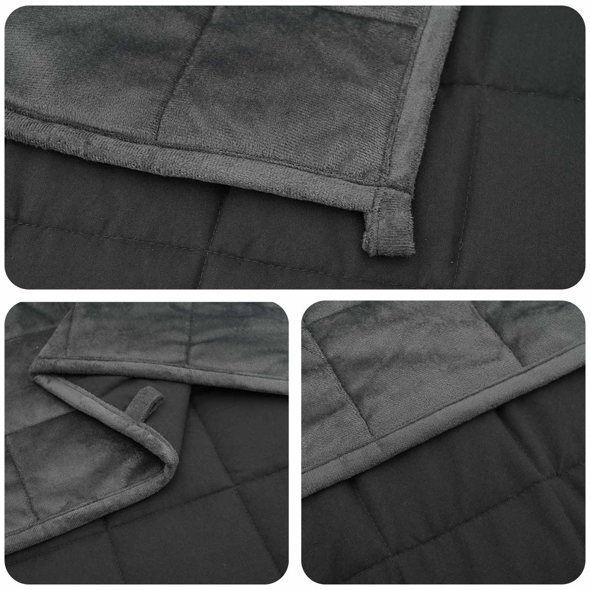 vidaXL Weighted Blanket Anthracite 150 x 200 cm 11 kg 100% Cotton 205T 5