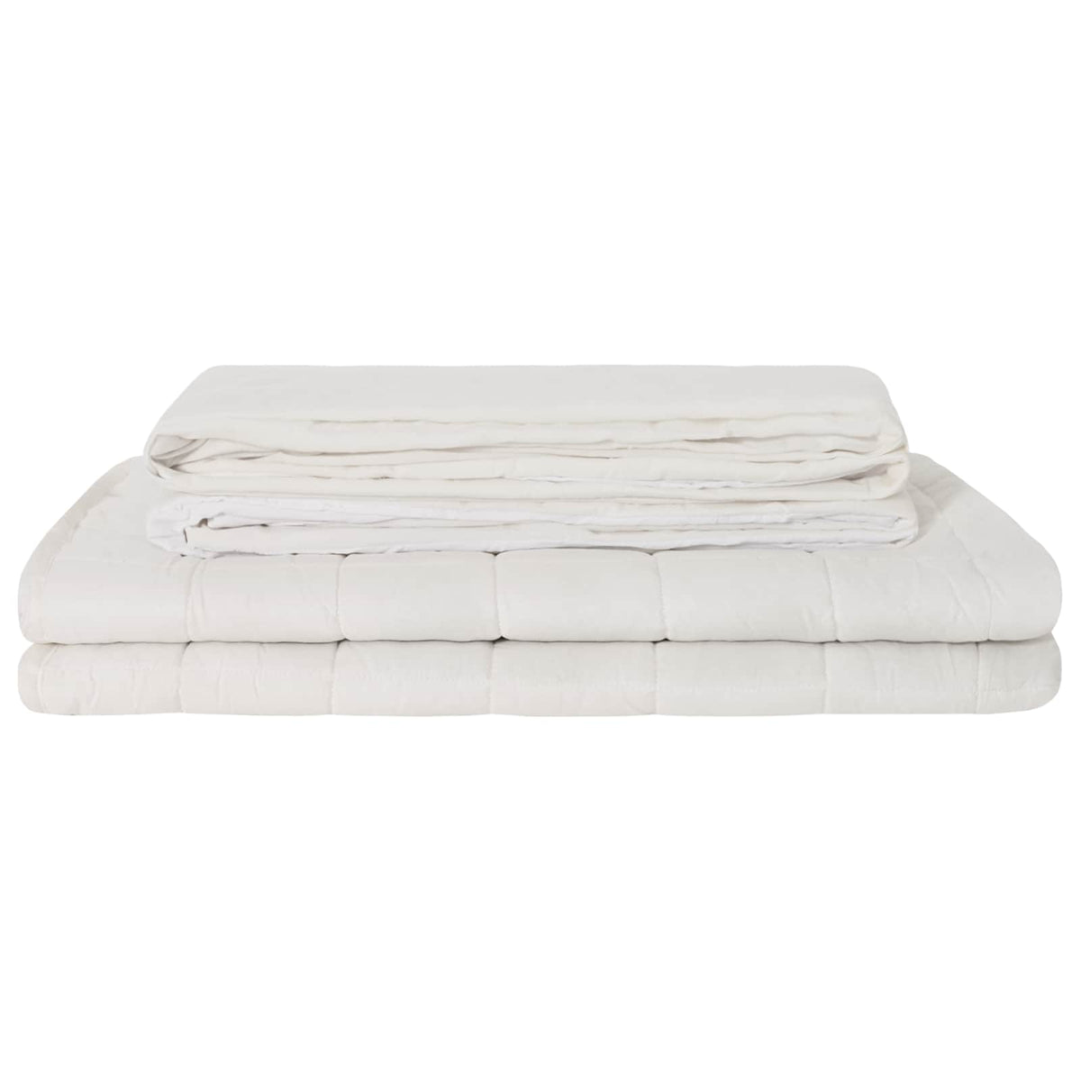 vidaXL Weighted Blanket White 138 x 200 cm 6 kg 100% Cotton 205T 3