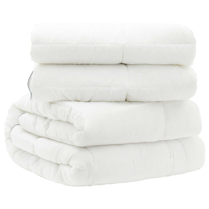 vidaXL Duvet 137x200 cm 4 Seasons 200+300 GSM Australian Wool White 3