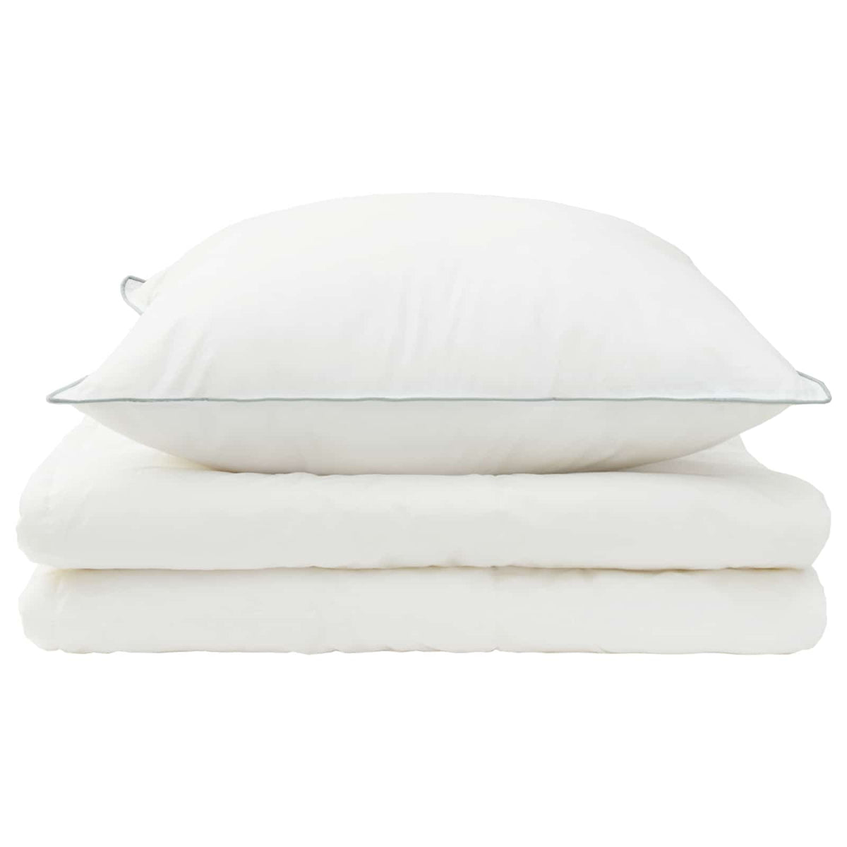 vidaXL Duvet and Pillow Set 2 pcs 150x200 cm Summer 140 GSM Wool White 6