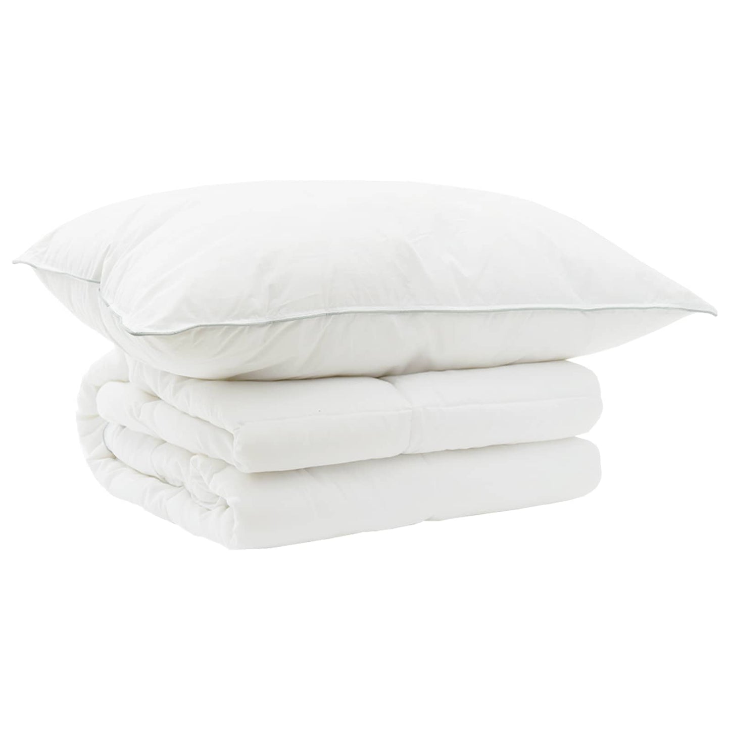 vidaXL Duvet and Pillow Set 2 pcs 135x200 cm Summer 200 GSM Wool White 2