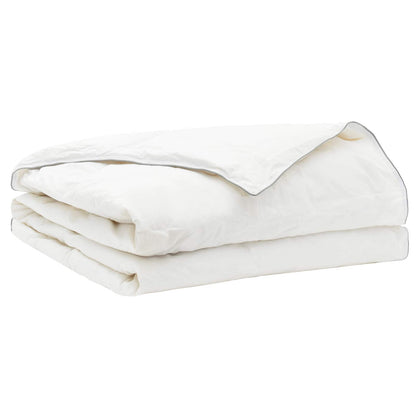 vidaXL Duvet and Pillow Set 2 pcs 135x200 cm Summer 200 GSM Wool White 4