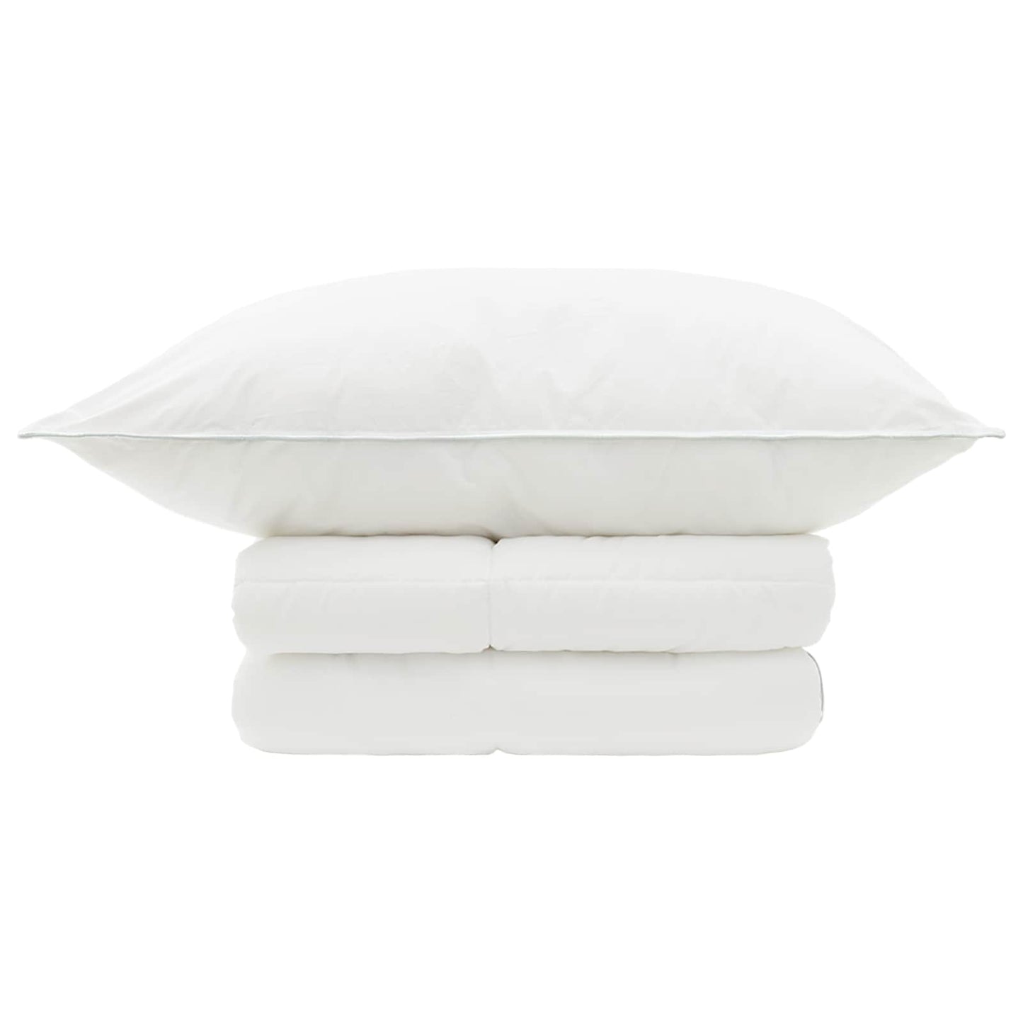 vidaXL Duvet and Pillow Set 2 pcs 137x200 cm Summer 200 GSM Wool White 6