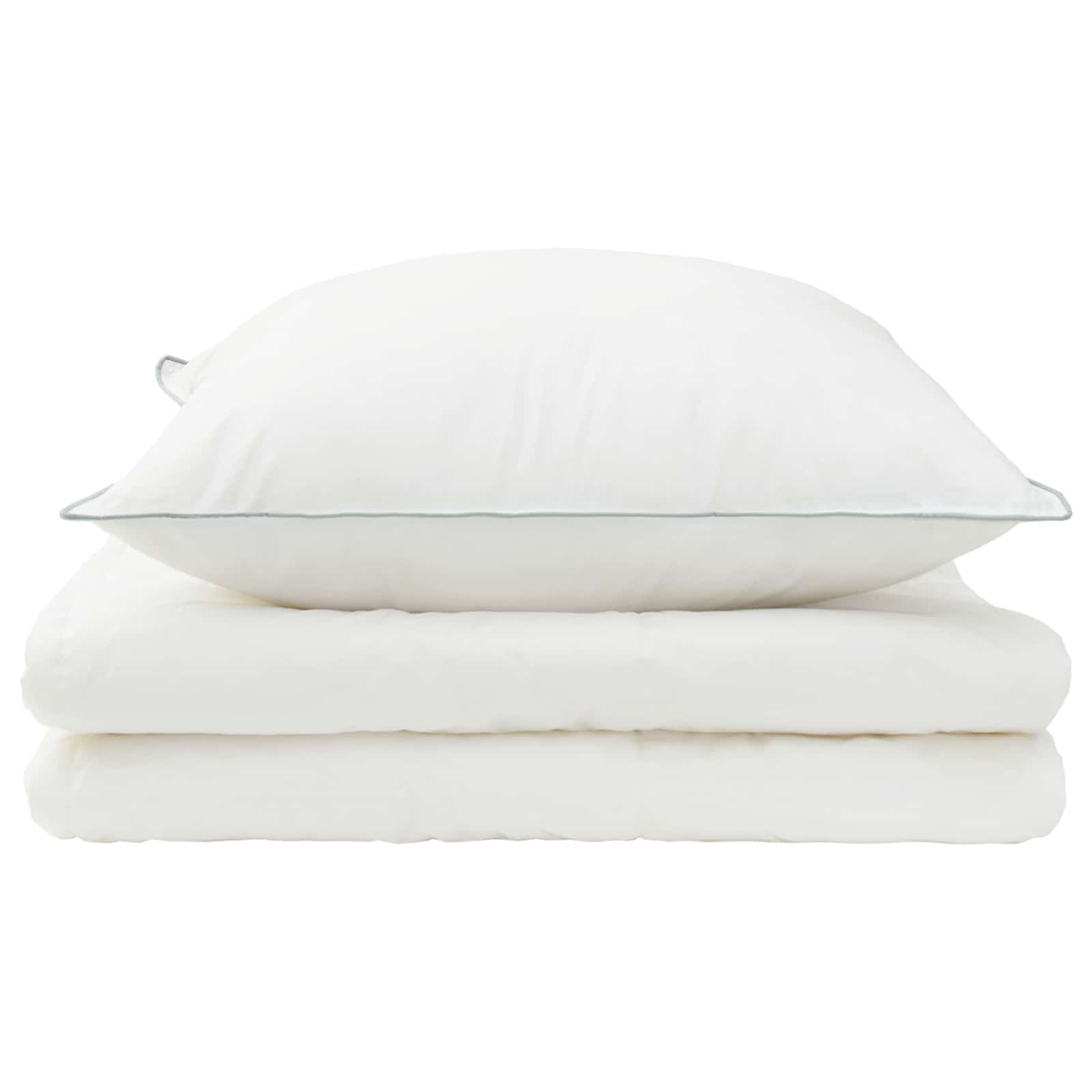 vidaXL Duvet and Pillow Set 2 pcs 155x200 cm Summer 200 GSM Wool White 6