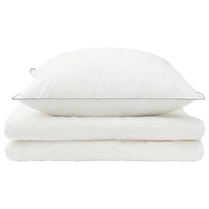 vidaXL Duvet and Pillow Set 2 pcs 155x200 cm Summer 200 GSM Wool White 6