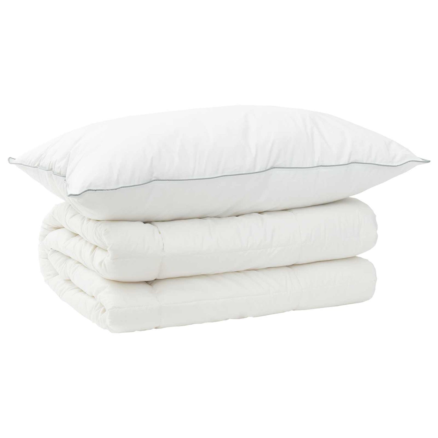 vidaXL Duvet and Pillow Set 2 pcs 135x200 cm 4 Seasons 300 GSM Wool 2