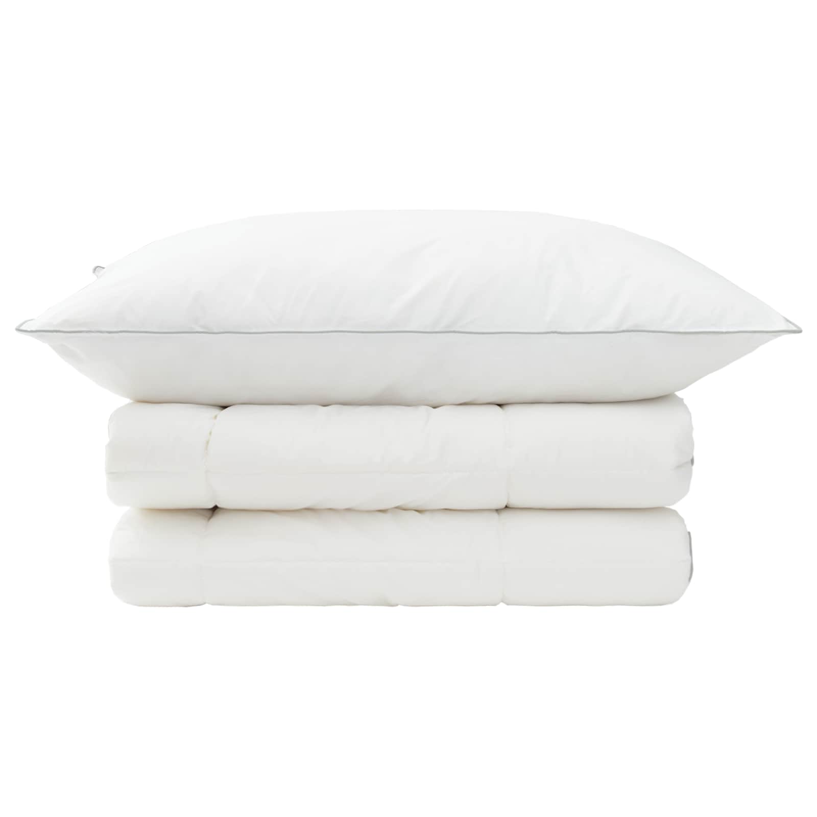 vidaXL Duvet and Pillow Set 2 pcs 135x200 cm 4 Seasons 300 GSM Wool 6