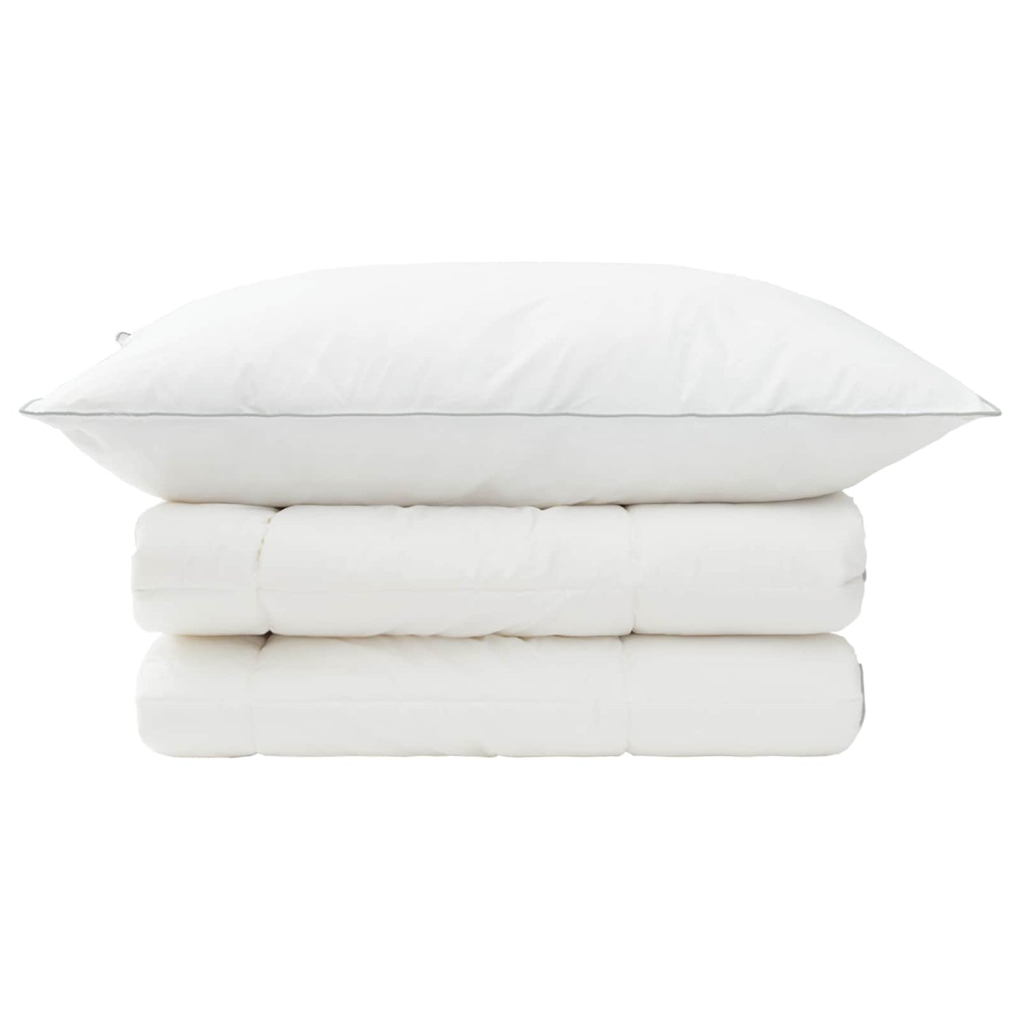vidaXL Duvet and Pillow Set 2 pcs 137x200 cm 4 Seasons 300 GSM Wool 6