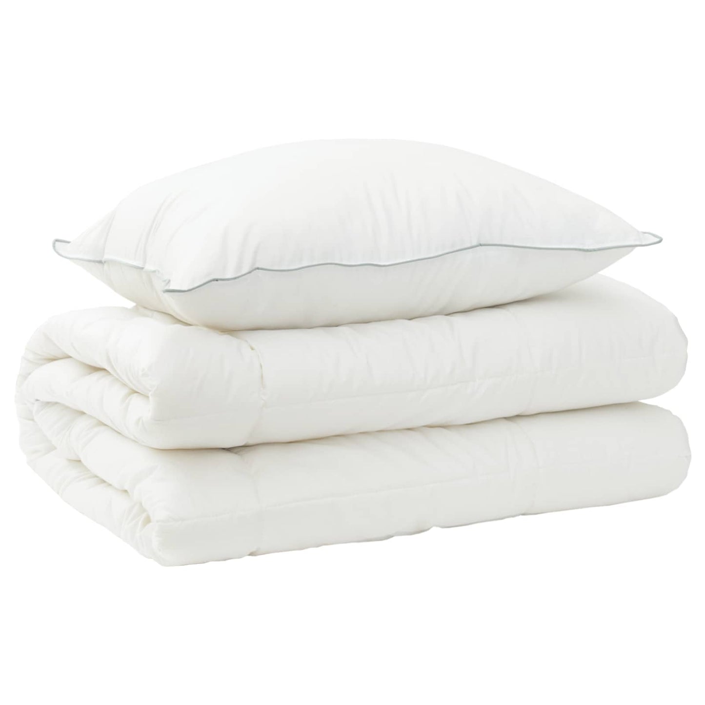vidaXL Duvet and Pillow Set 2 pcs 152x203 cm 4 Seasons 300 GSM Wool 2