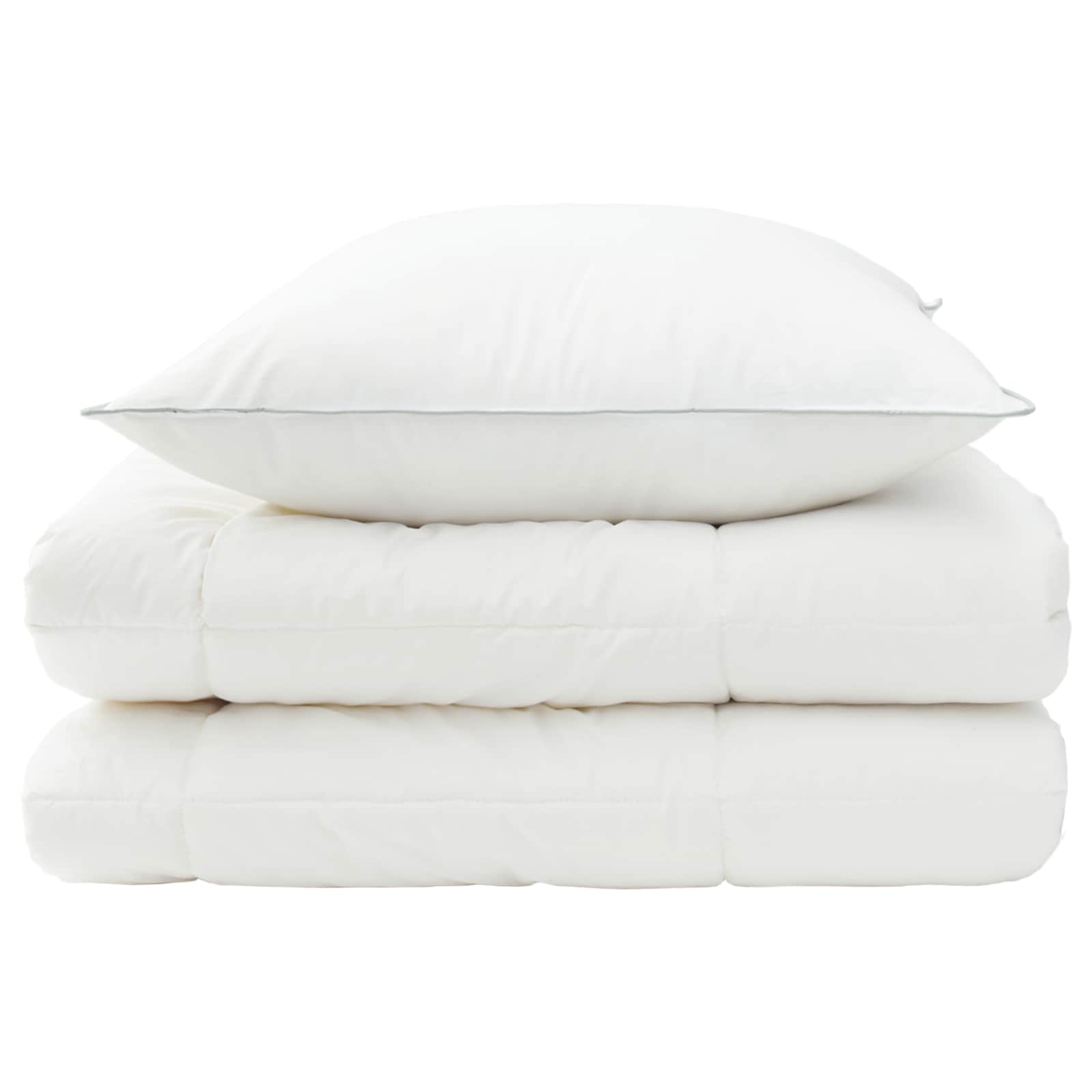 vidaXL Duvet and Pillow Set 2 pcs 140x200 cm Winter 450 GSM Wool White 6