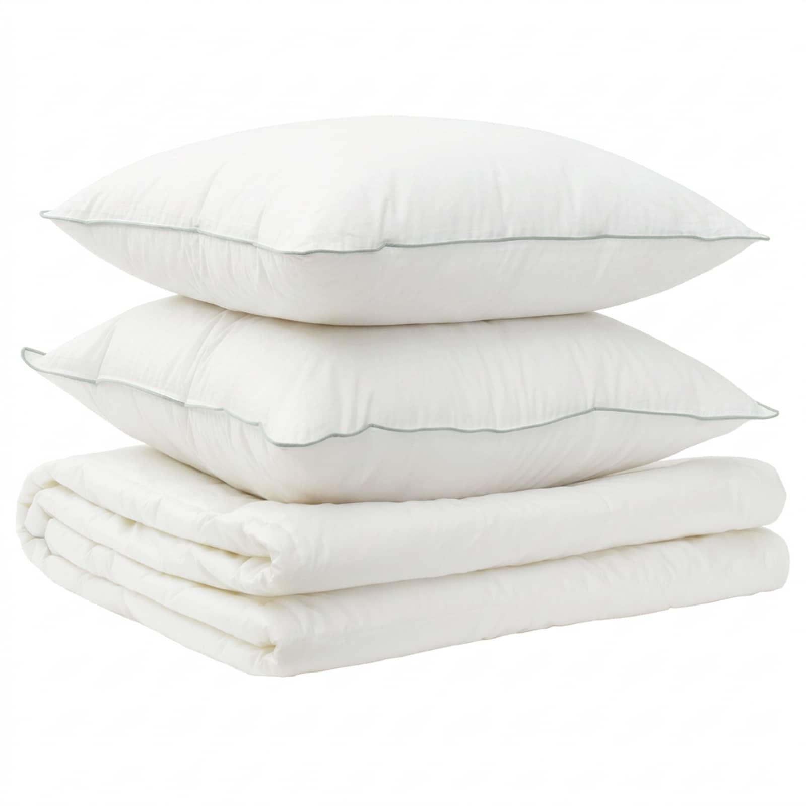 vidaXL Duvet and Pillow Set 3 pcs 200x200 cm Summer 200 GSM Wool White 2