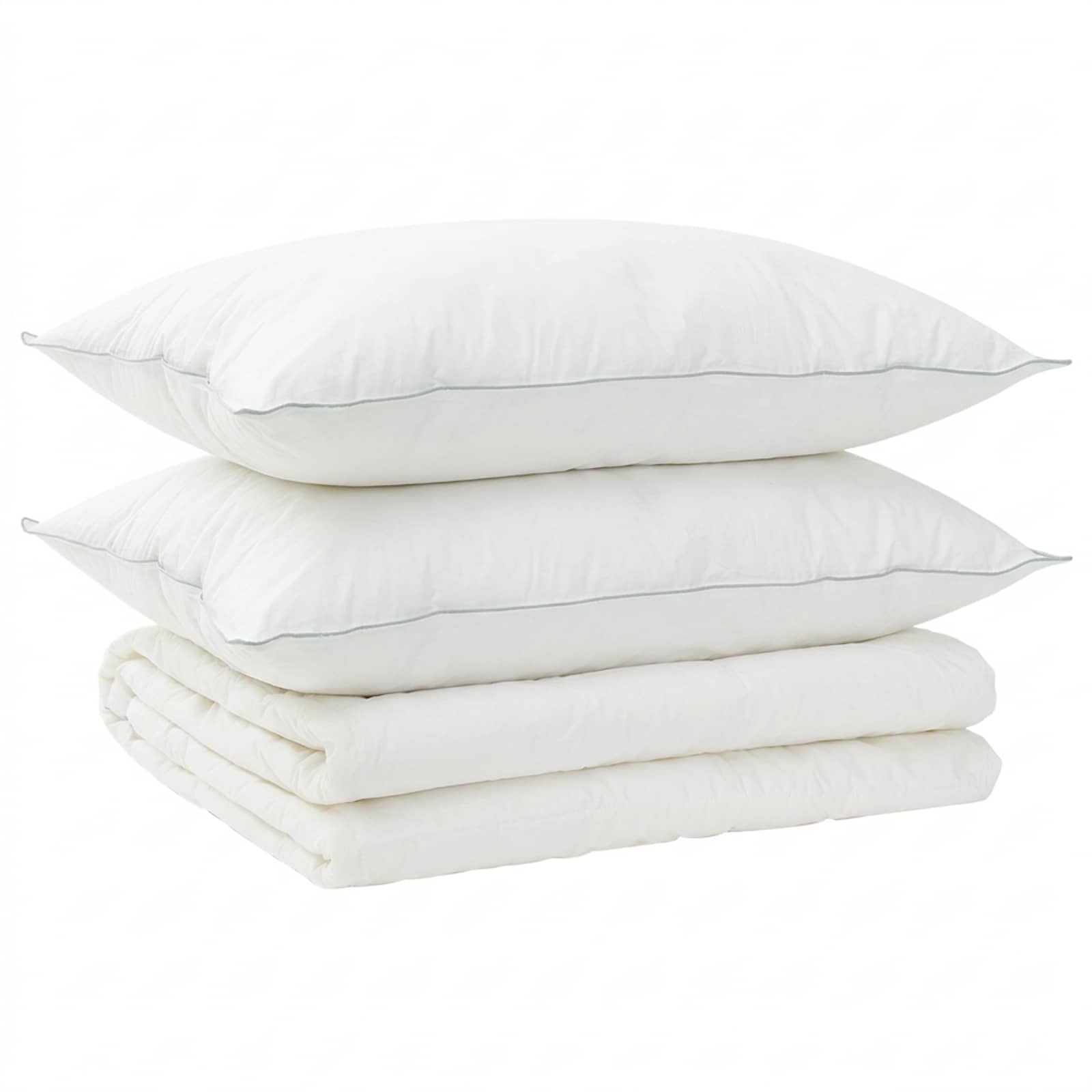 vidaXL Duvet and Pillow Set 3 pcs 135x220 cm Summer 200 GSM Wool White 2