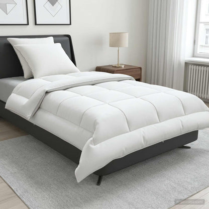 vidaXL Duvet and Pillow Set 3 pcs 140x220 cm Summer 200 GSM Wool White 1