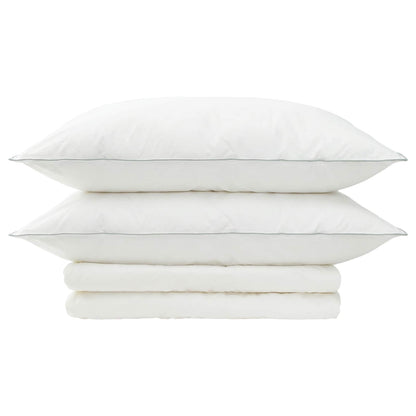 vidaXL Duvet and Pillow Set 3 pcs 155x220 cm Summer 200 GSM Wool White 6