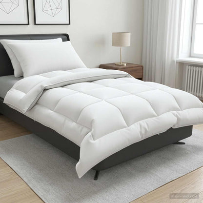 vidaXL Duvet and Pillow Set 3 pcs 135 x 220 cm 4 Seasons 300 GSM Wool 1