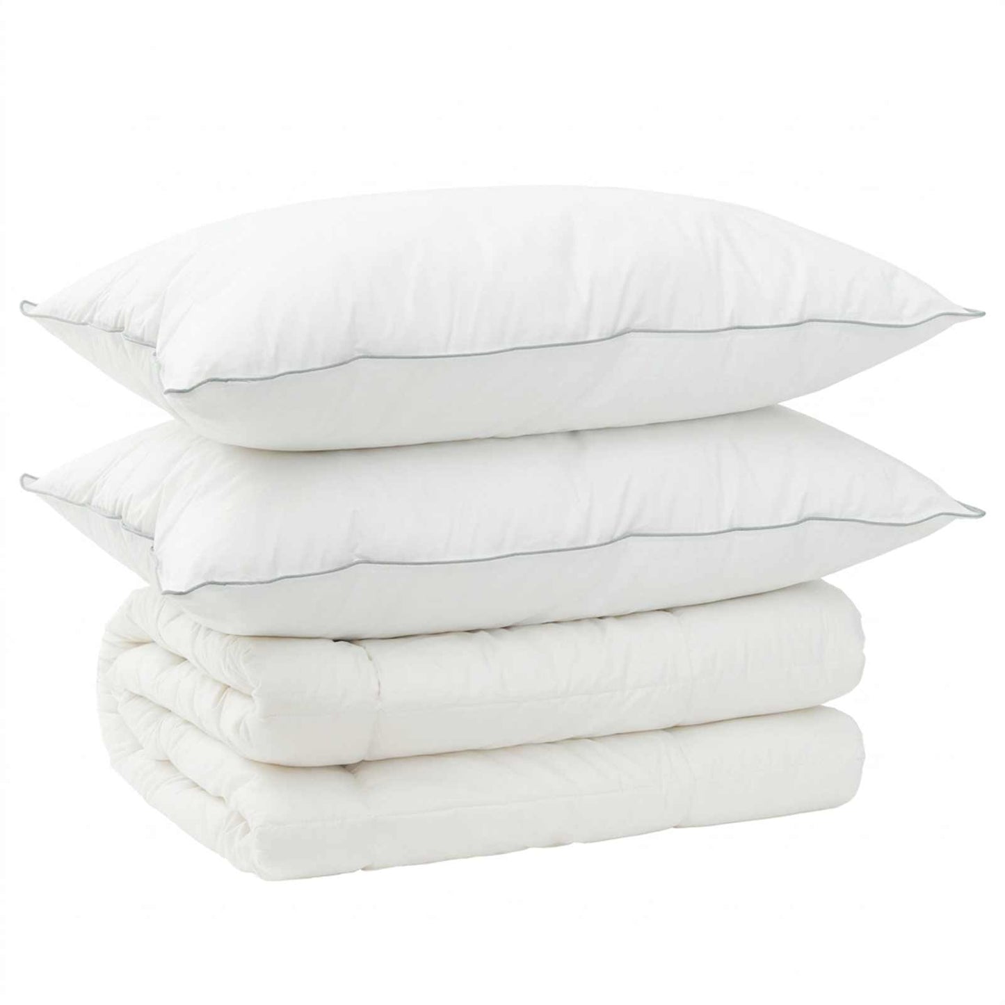 vidaXL Duvet and Pillow Set 3 pcs 135 x 220 cm 4 Seasons 300 GSM Wool 2