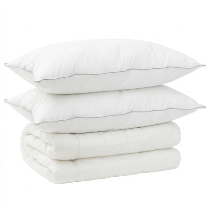 vidaXL Duvet and Pillow Set 3 pcs 135 x 220 cm 4 Seasons 300 GSM Wool 2