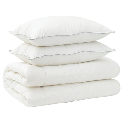 vidaXL Duvet and Pillow Set 3 pcs 135 x 220 cm 4 Seasons 300 GSM Wool 2