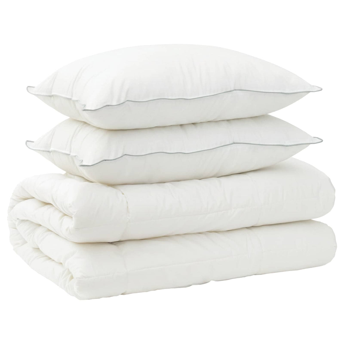 vidaXL Duvet and Pillow Set 3 pcs 155 x 220 cm 4 Seasons 300 GSM Wool 2