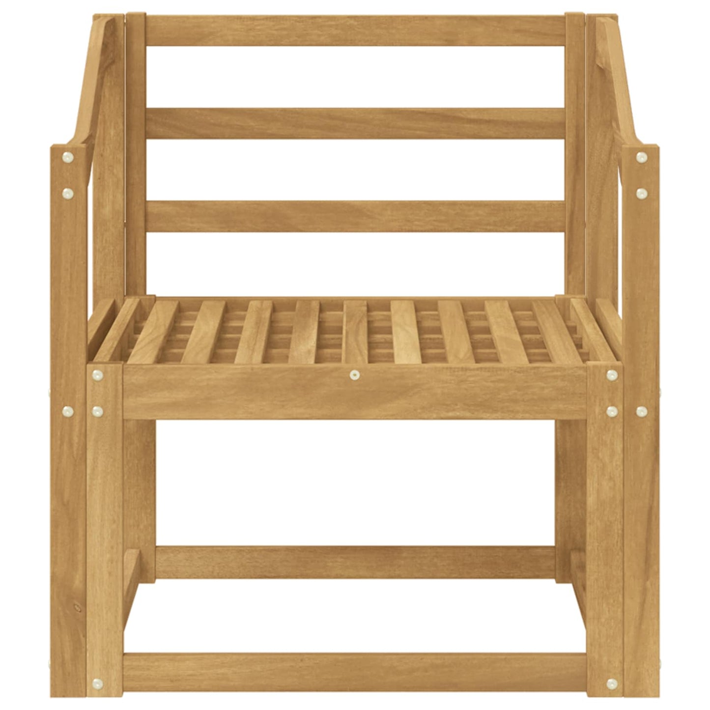 vidaXL Outdoor Sofa Set Solid Acacia Wood White 3