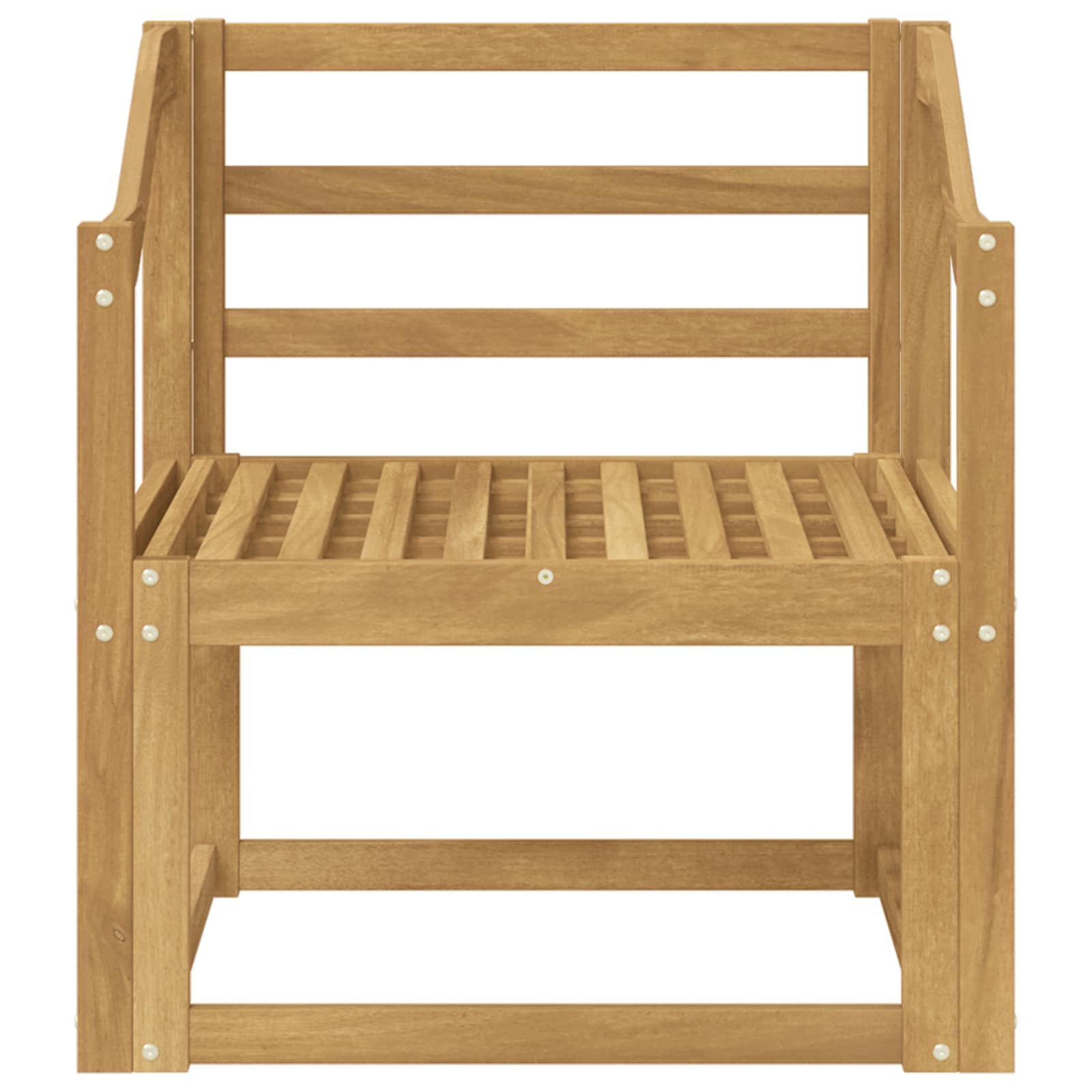 vidaXL Outdoor Sofa Set Solid Acacia Wood White 3