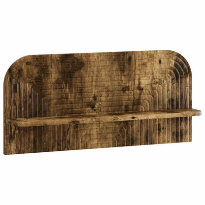 Wall Shelf 2 pcs Smoked Oak
