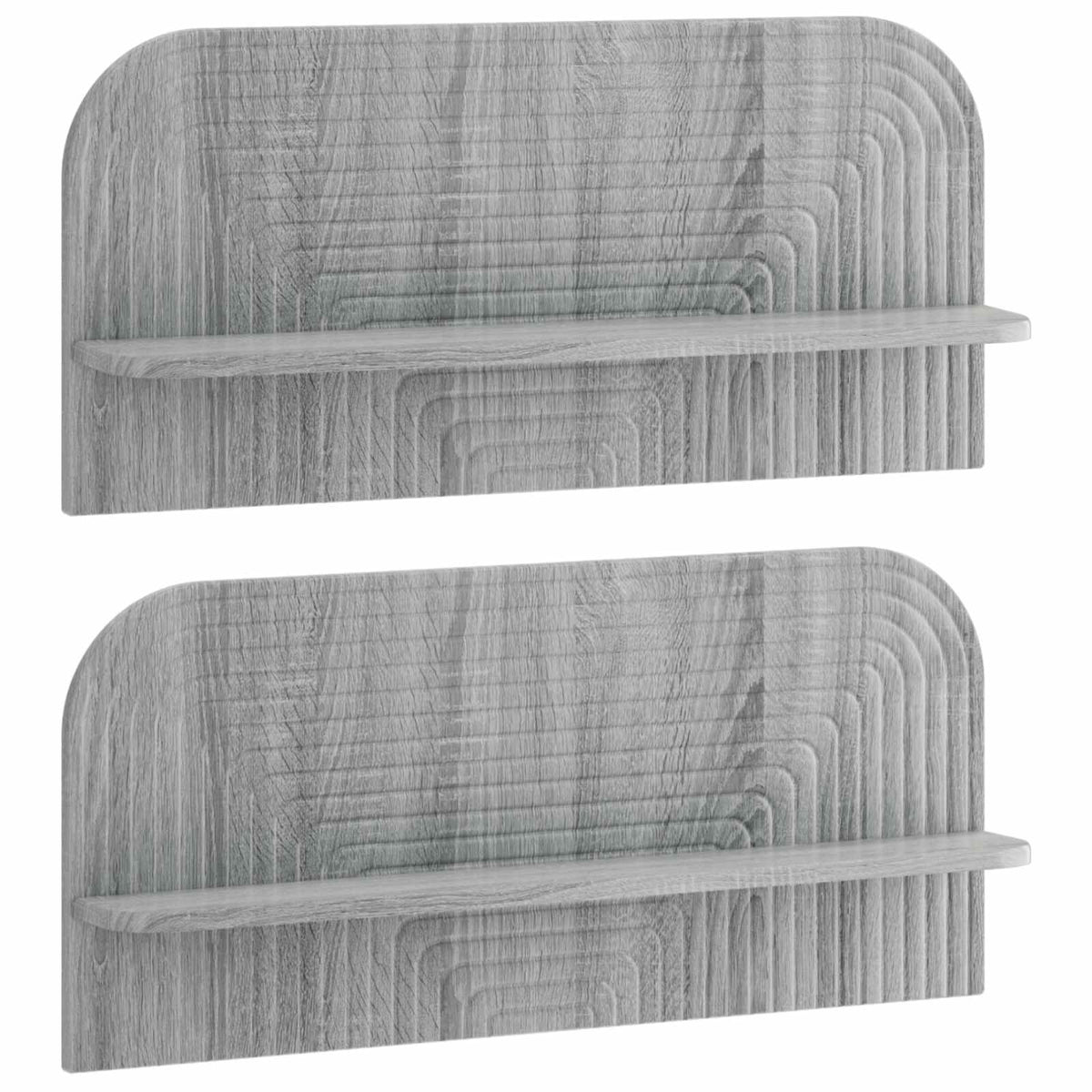 Wall Shelf 2 pcs Grey Sonoma