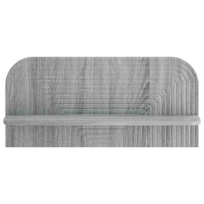 Wall Shelf 2 pcs Grey Sonoma