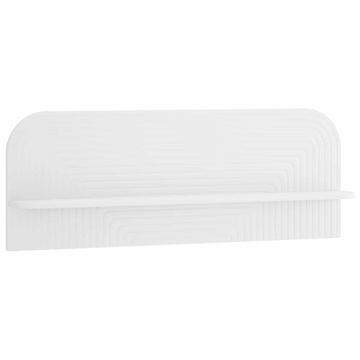 Wall Shelf 2 pcs White Engineered Wood