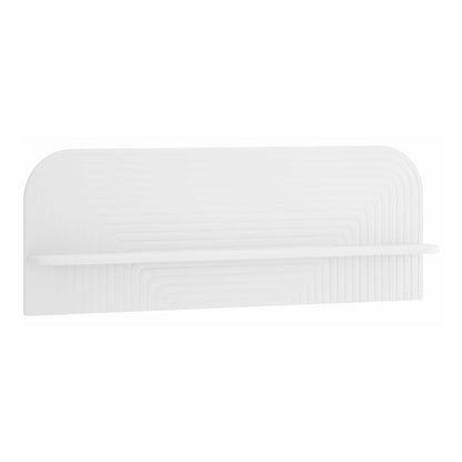 Wall Shelf 2 pcs White Engineered Wood