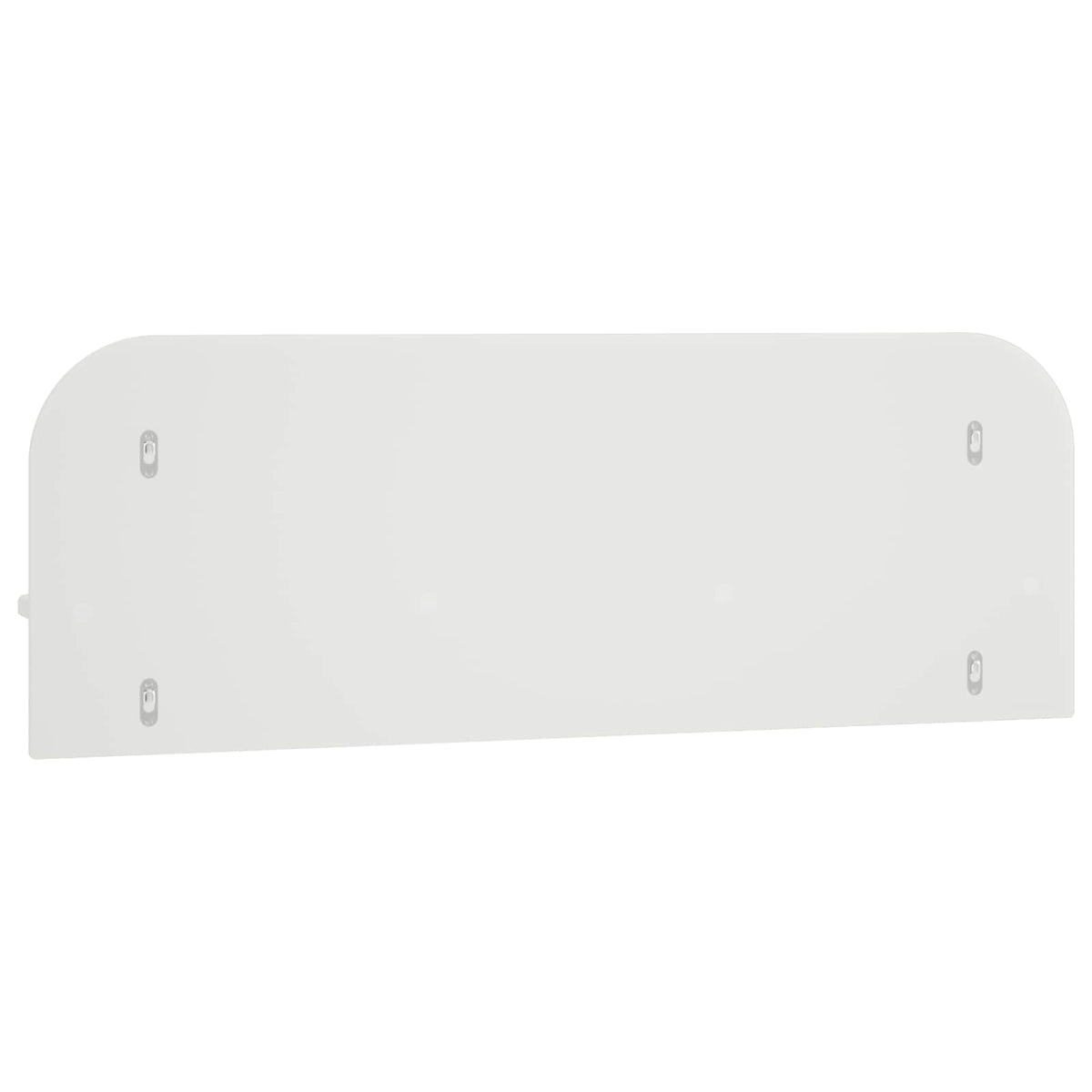 Wall Shelf 2 pcs White Engineered Wood