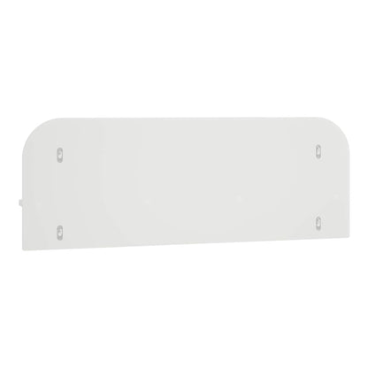 Wall Shelf 2 pcs White Engineered Wood