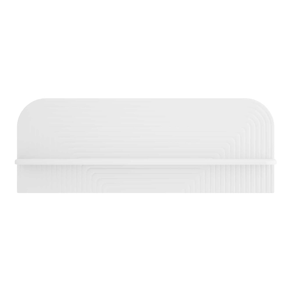 Wall Shelf 2 pcs White Engineered Wood