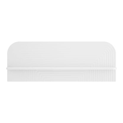 Wall Shelf 2 pcs White Engineered Wood