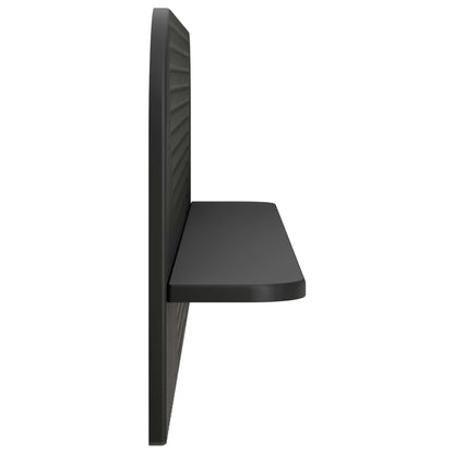 Wall Shelf 2 pcs Black Engineered Wood