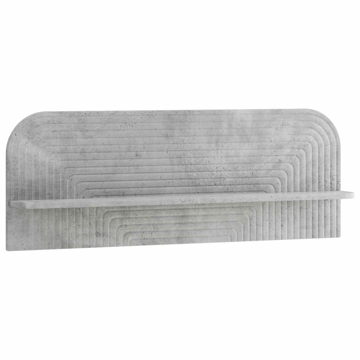 Wall Shelf 2 pcs Concrete Grey