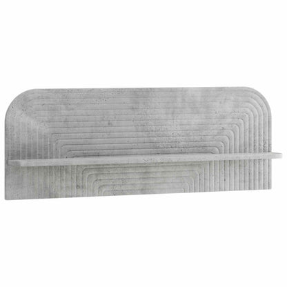Wall Shelf 2 pcs Concrete Grey